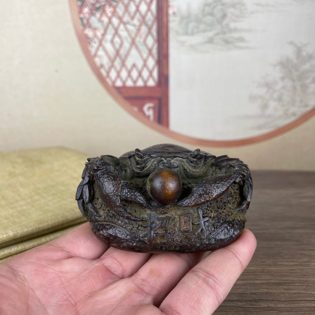 Handcrafted Crab Statue - Symbol of Wealth and Good Fortune