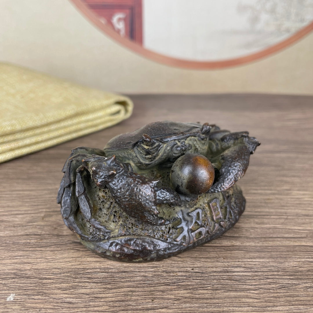 Handcrafted Crab Statue - Symbol of Wealth and Good Fortune