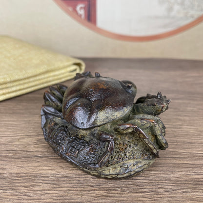 Handcrafted Crab Statue - Symbol of Wealth and Good Fortune