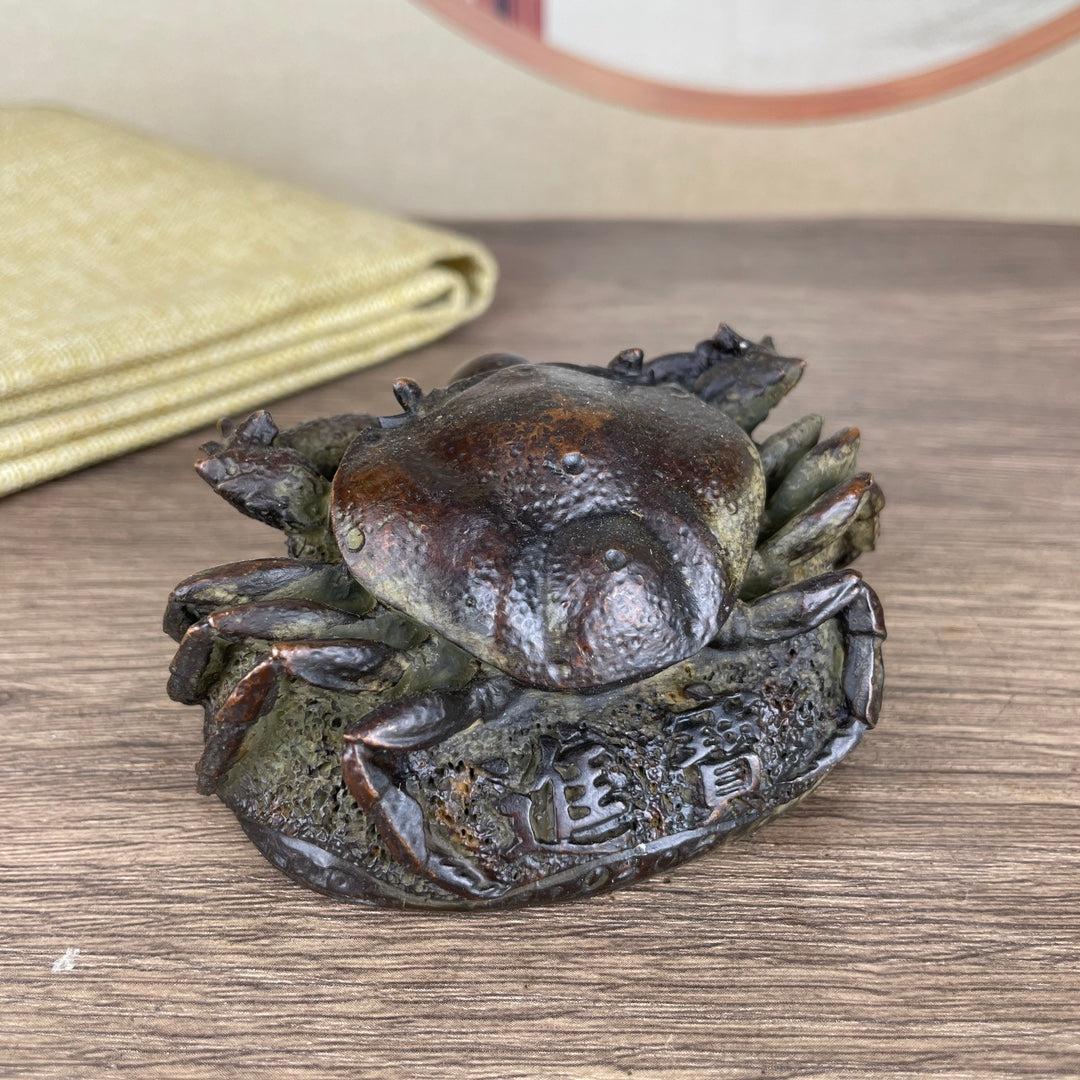 Handcrafted Crab Statue - Symbol of Wealth and Good Fortune