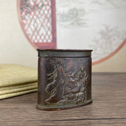 Exquisite Carved Mini Jar - Handcrafted, Unique Gift, Rare Art Piece