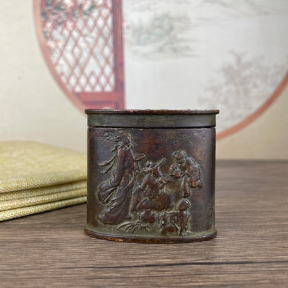 Exquisite Carved Mini Jar - Handcrafted, Unique Gift, Rare Art Piece