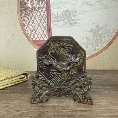 Exquisite Four Guardians Bagua Ornaments Set - Handcrafted Antique Decor