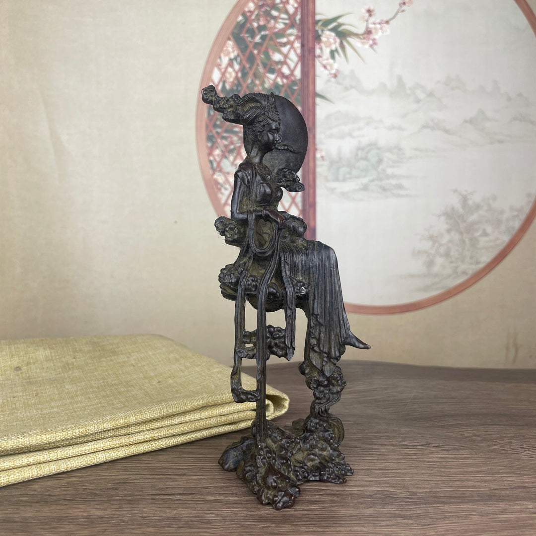 Elegant Chang'e Statue - Exquisite Craftsmanship, Handcrafted Unique Gift, Rare Collectible