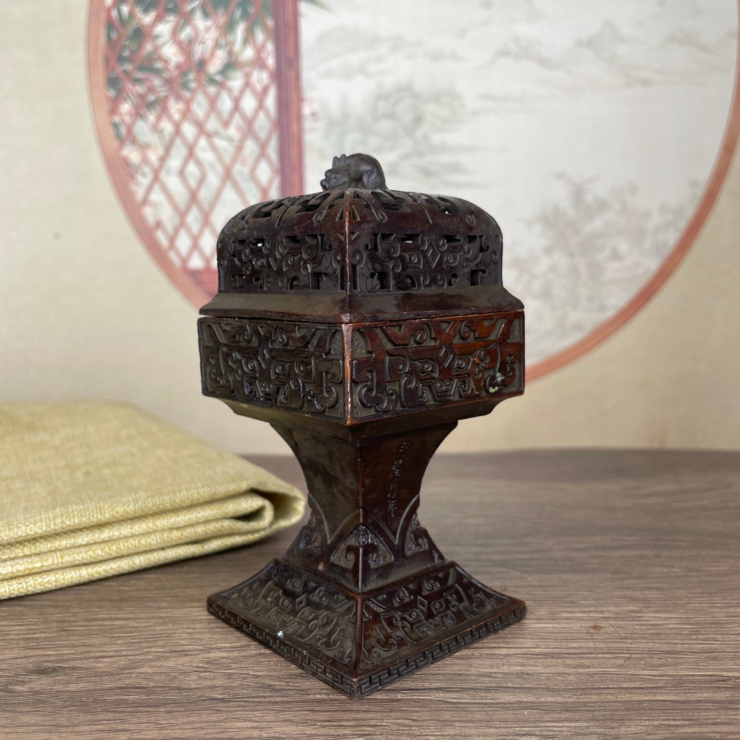 Exquisite Handcrafted Incense Burner - Unique Gift for Antique Collectors & Home Decor Enthusiasts