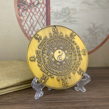 Lucky and Wealth Disc Desktop Decoration - Exquisite Handmade Art, Unique Rare Gift