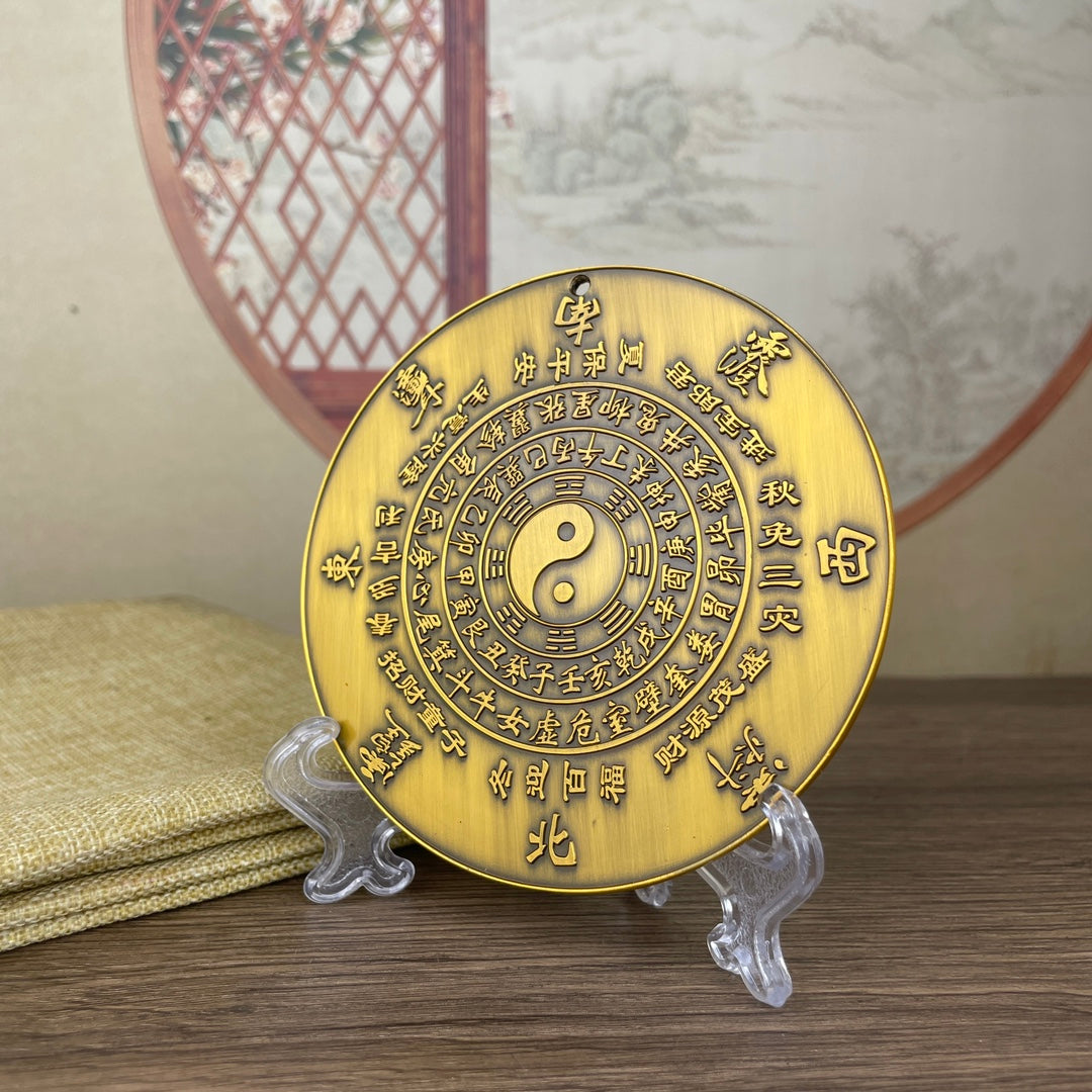 Lucky and Wealth Disc Desktop Decoration - Exquisite Handmade Art, Unique Rare Gift