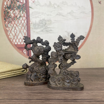 Exquisite Dragon and Phoenix Statues - Handcrafted Masterpieces for Collectors and Decor Lovers