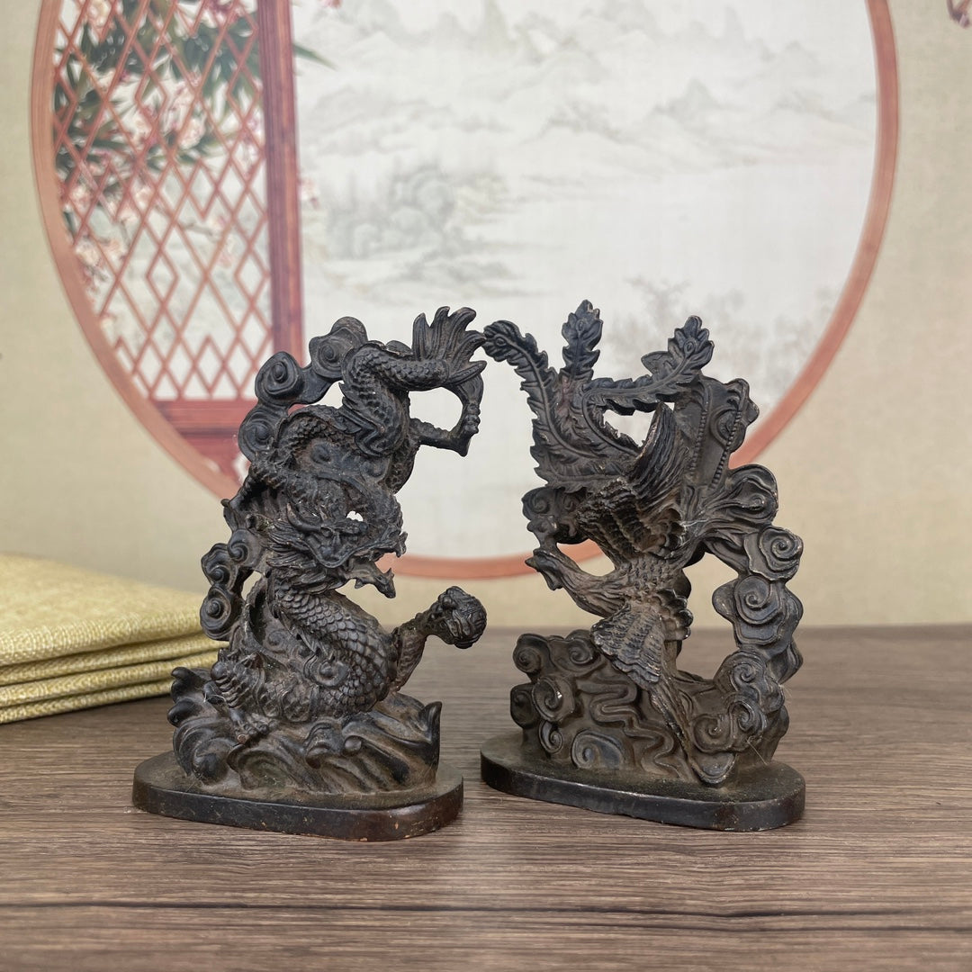 Exquisite Dragon and Phoenix Statues - Handcrafted Masterpieces for Collectors and Decor Lovers