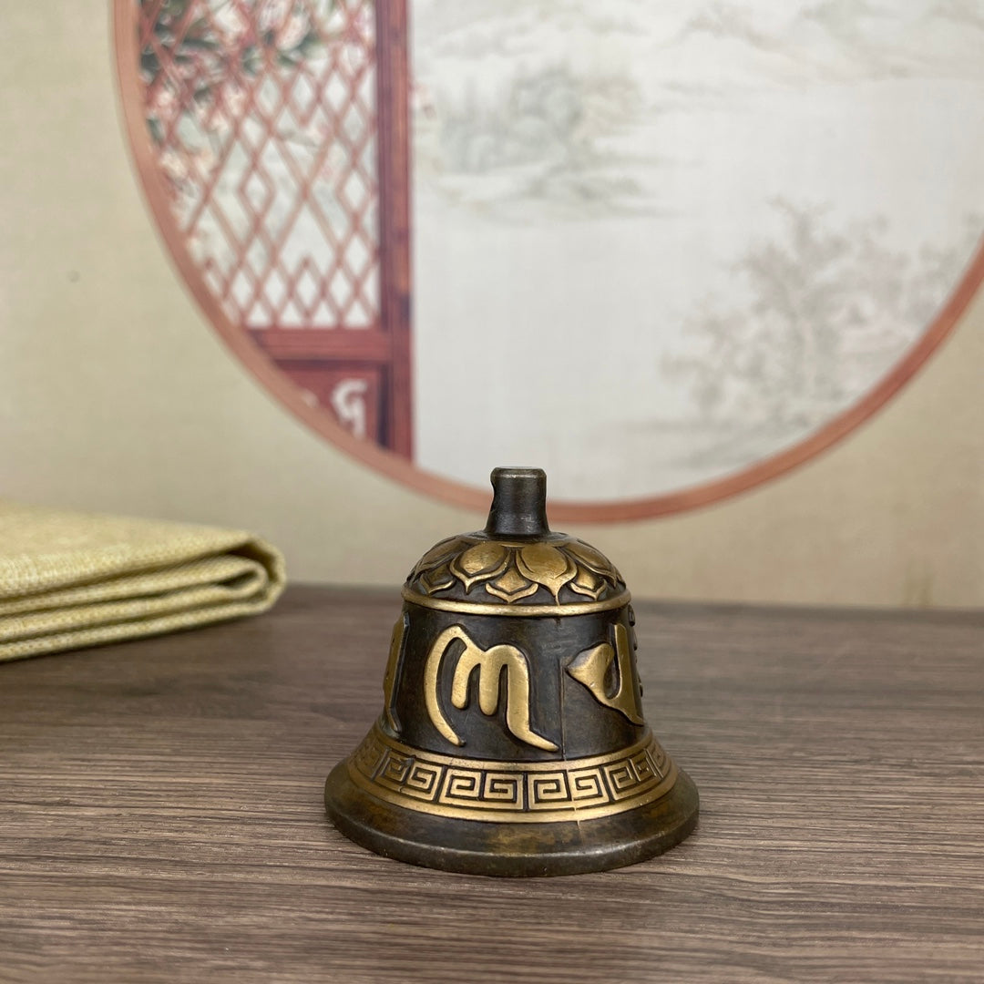 Exquisitely Carved Copper Bells - Set of Three