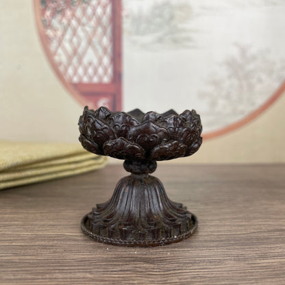 Handcrafted Lotus Candle Holder - Exquisite Craftsmanship, Unique Gift, Rare Collectible