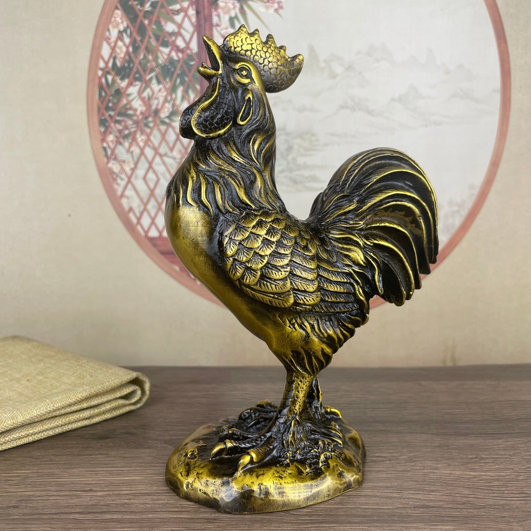 Handcrafted Copper Chicken Statue - Exquisite Craftsmanship, Unique Gift, Rare Collectible