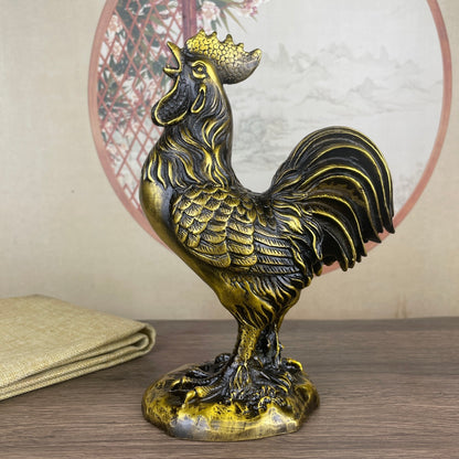 Handcrafted Copper Chicken Statue - Exquisite Craftsmanship, Unique Gift, Rare Collectible