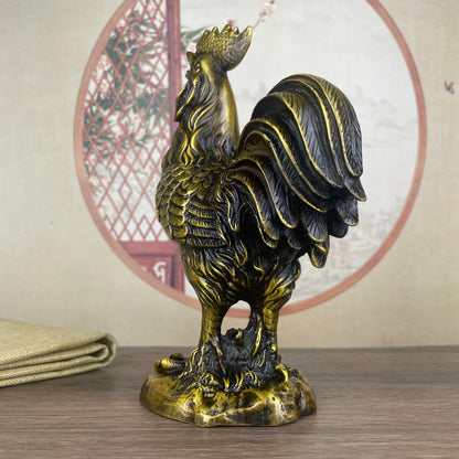 Handcrafted Copper Chicken Statue - Exquisite Craftsmanship, Unique Gift, Rare Collectible