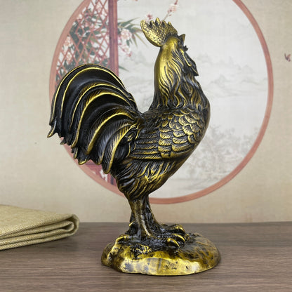 Handcrafted Copper Chicken Statue - Exquisite Craftsmanship, Unique Gift, Rare Collectible