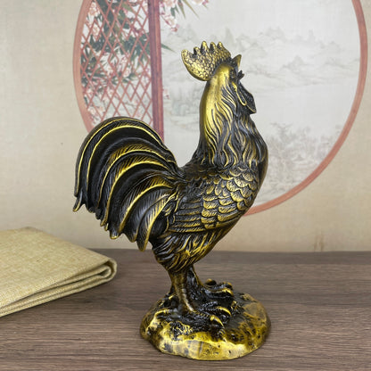 Handcrafted Copper Chicken Statue - Exquisite Craftsmanship, Unique Gift, Rare Collectible