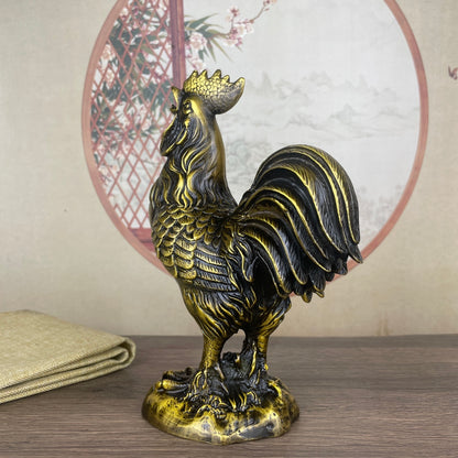 Handcrafted Copper Chicken Statue - Exquisite Craftsmanship, Unique Gift, Rare Collectible