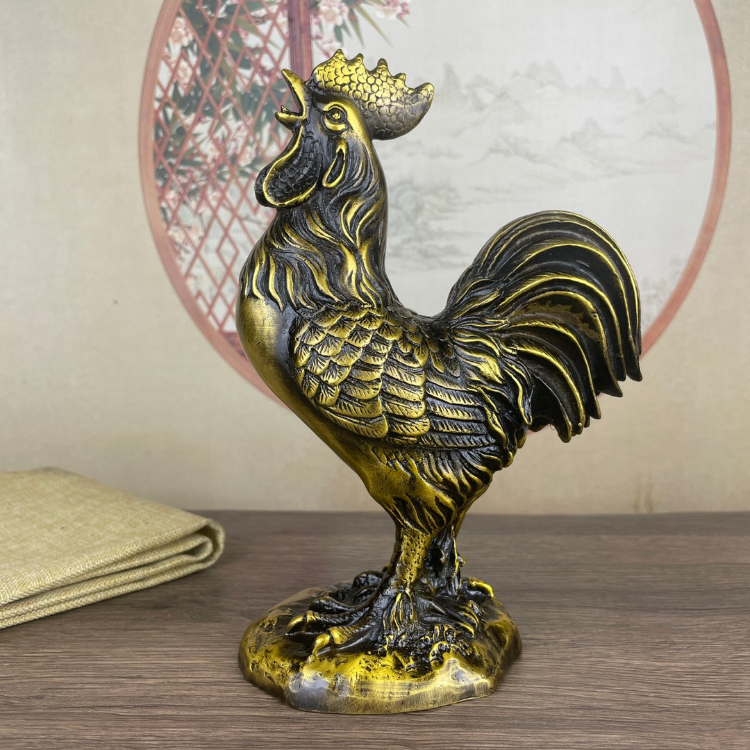 Handcrafted Copper Chicken Statue - Exquisite Craftsmanship, Unique Gift, Rare Collectible