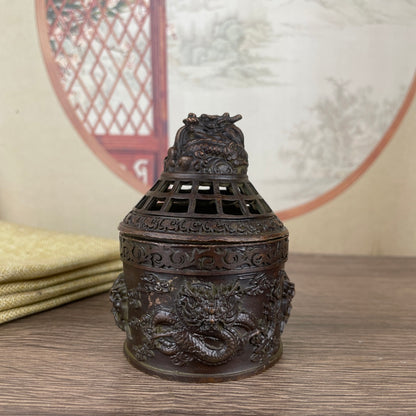 Dragon Incense Burner - Exquisite Handmade Craft, Unique and Rare Art Piece, Perfect Gift