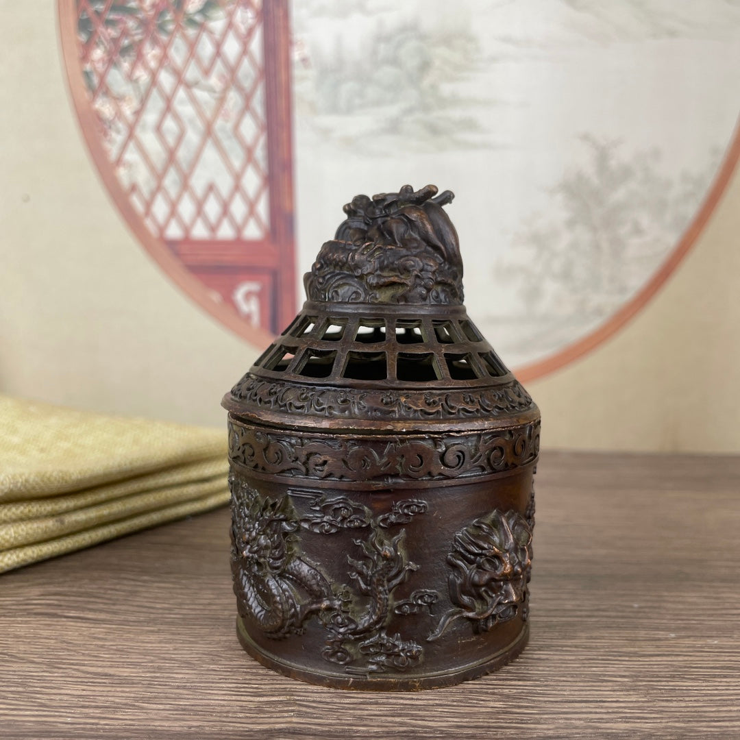 Dragon Incense Burner - Exquisite Handmade Craft, Unique and Rare Art Piece, Perfect Gift