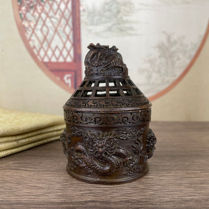 Dragon Incense Burner - Exquisite Handmade Craft, Unique and Rare Art Piece, Perfect Gift