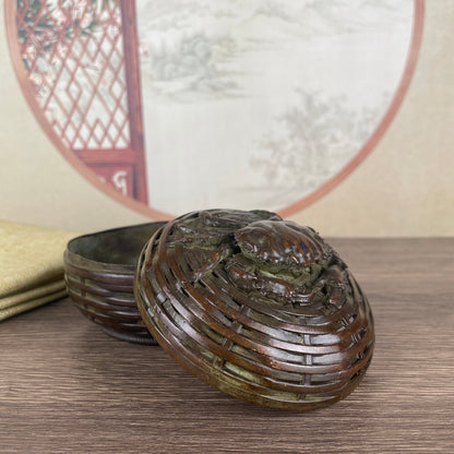 Handcrafted Crab and Cage Incense Burner - Exquisite Art Piece for Home and Office Decor