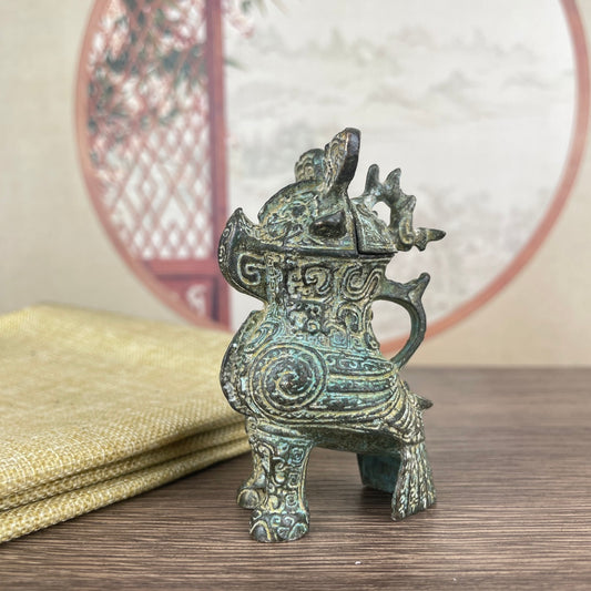 Fu Hao Owl Zun Shang Dynasty Bronze - Exquisite Craftsmanship, Handcrafted Unique Gift & Collectible