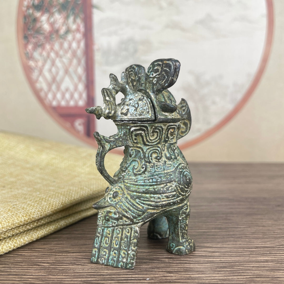 Fu Hao Owl Zun Shang Dynasty Bronze - Exquisite Craftsmanship, Handcrafted Unique Gift & Collectible