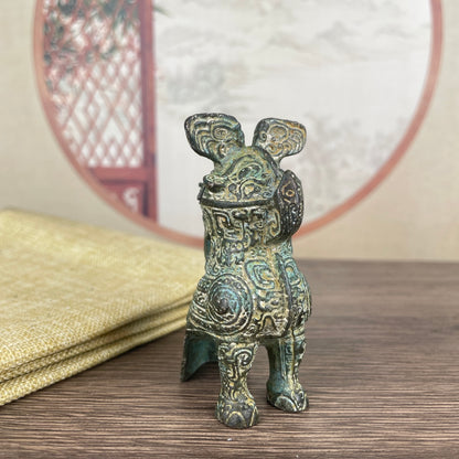 Fu Hao Owl Zun Shang Dynasty Bronze - Exquisite Craftsmanship, Handcrafted Unique Gift & Collectible