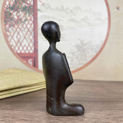 Exquisite Handcrafted Rare Meditating Monk Statue - Unique Gift & Art Piece