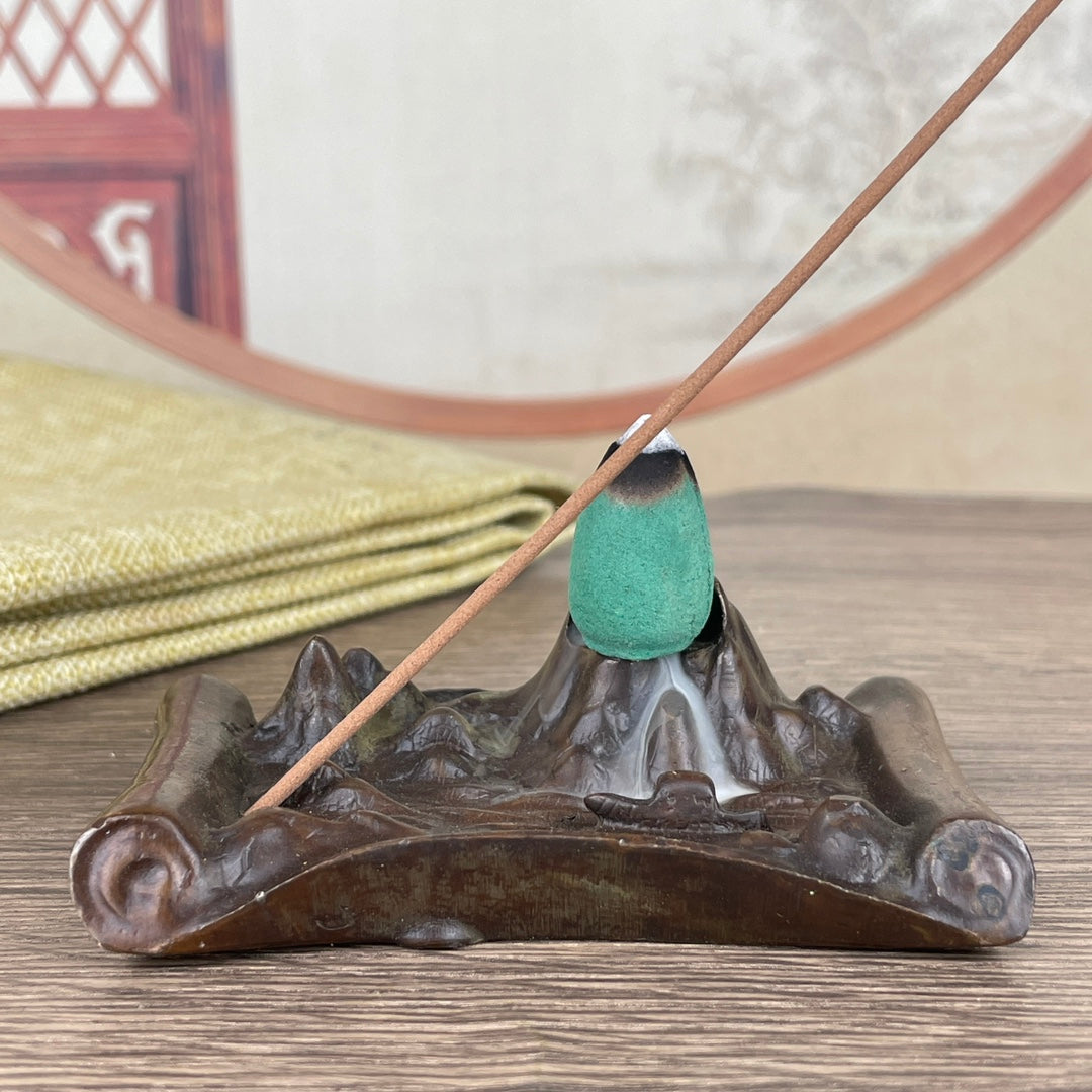 Exquisite Handcrafted Backflow Incense Burner - Unique Gift for Collectors and Decor Enthusiasts