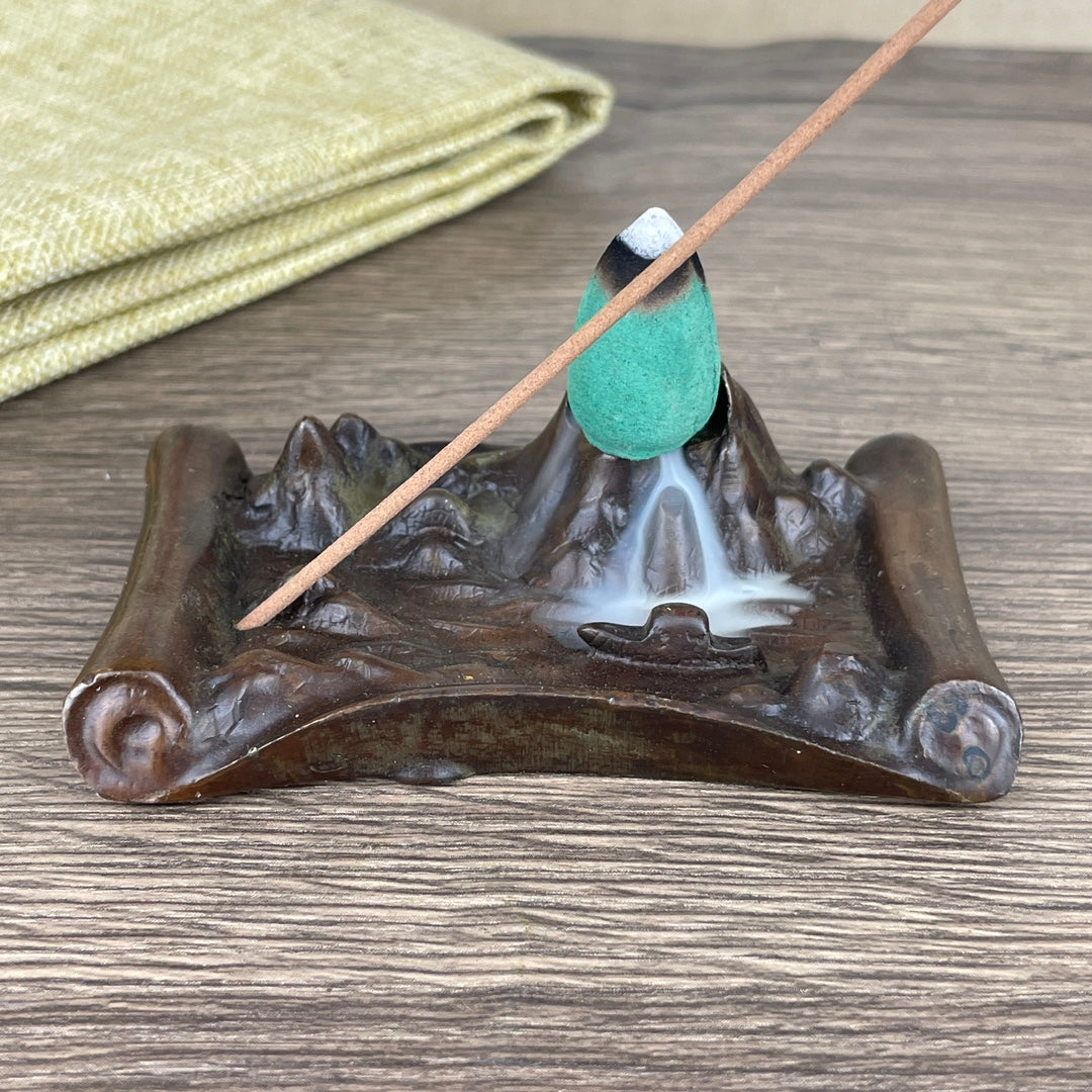 Exquisite Handcrafted Backflow Incense Burner - Unique Gift for Collectors and Decor Enthusiasts