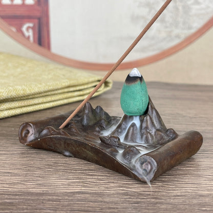 Exquisite Handcrafted Backflow Incense Burner - Unique Gift for Collectors and Decor Enthusiasts