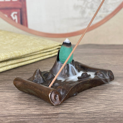 Exquisite Handcrafted Backflow Incense Burner - Unique Gift for Collectors and Decor Enthusiasts