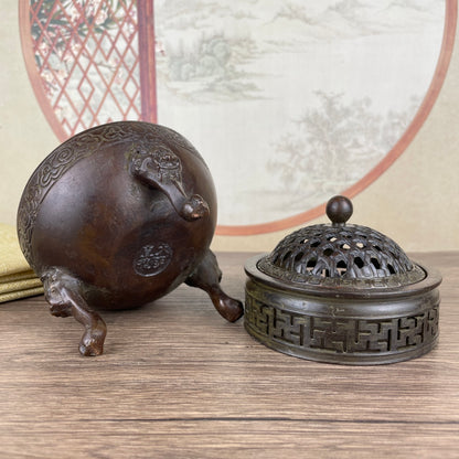 Exquisite Craftsmanship Xuande Incense Burner - Rare Handmade Art Piece, Unique Gift