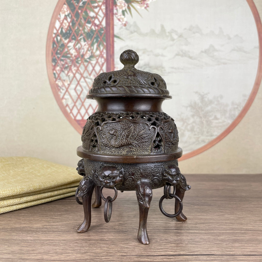 Imperial Incense Burner - Exquisitely Carved Masterpiece