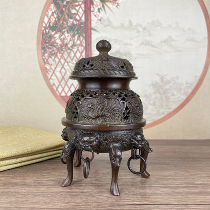 Imperial Incense Burner - Exquisitely Carved Masterpiece