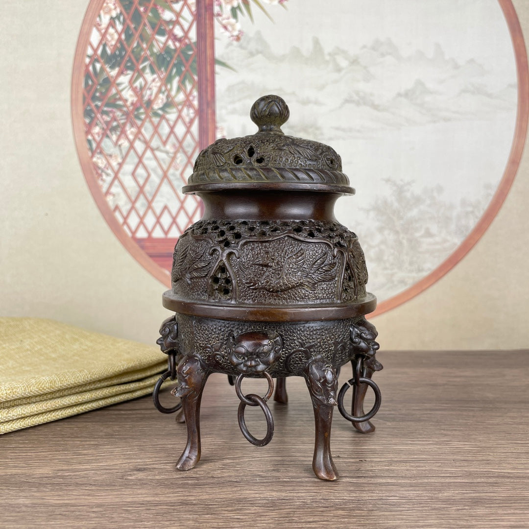 Imperial Incense Burner - Exquisitely Carved Masterpiece