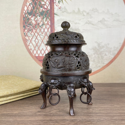 Imperial Incense Burner - Exquisitely Carved Masterpiece