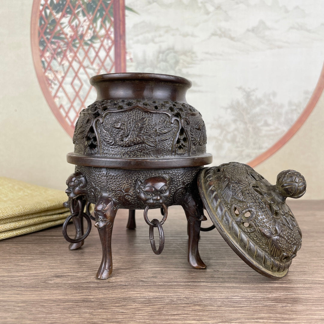 Imperial Incense Burner - Exquisitely Carved Masterpiece