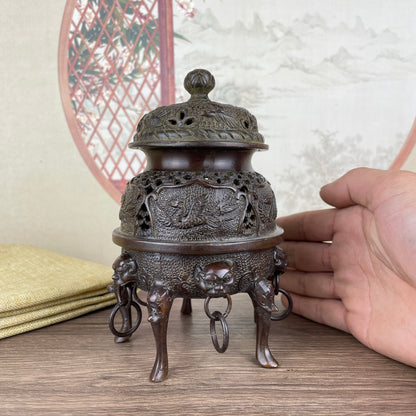 Imperial Incense Burner - Exquisitely Carved Masterpiece