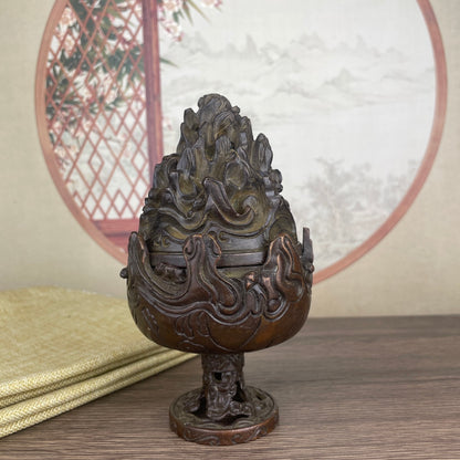 Exquisite Hand-Carved Boshan Incense Burner - Perfect Gift for Collectors and Decor Enthusiasts