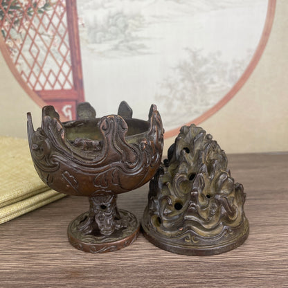 Exquisite Hand-Carved Boshan Incense Burner - Perfect Gift for Collectors and Decor Enthusiasts