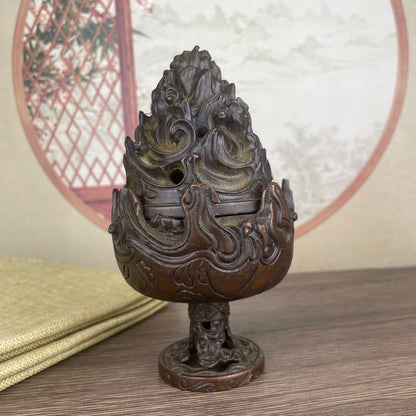 Exquisite Hand-Carved Boshan Incense Burner - Perfect Gift for Collectors and Decor Enthusiasts