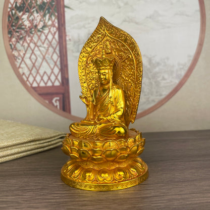 Three Hand-Carved Buddha Statues - Rare Art Pieces, Unique Gifts