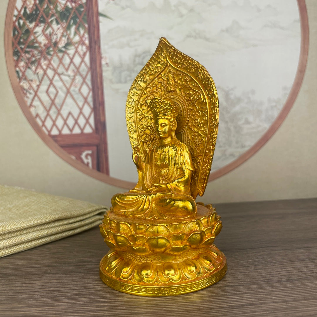 Three Hand-Carved Buddha Statues - Rare Art Pieces, Unique Gifts