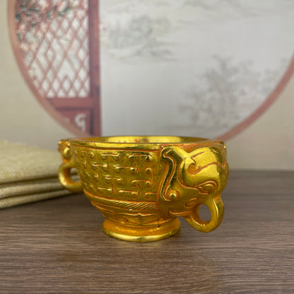 Exquisitely Carved Cup - Handcrafted, Unique Gift, Rare Collectible