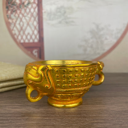 Exquisitely Carved Cup - Handcrafted, Unique Gift, Rare Collectible