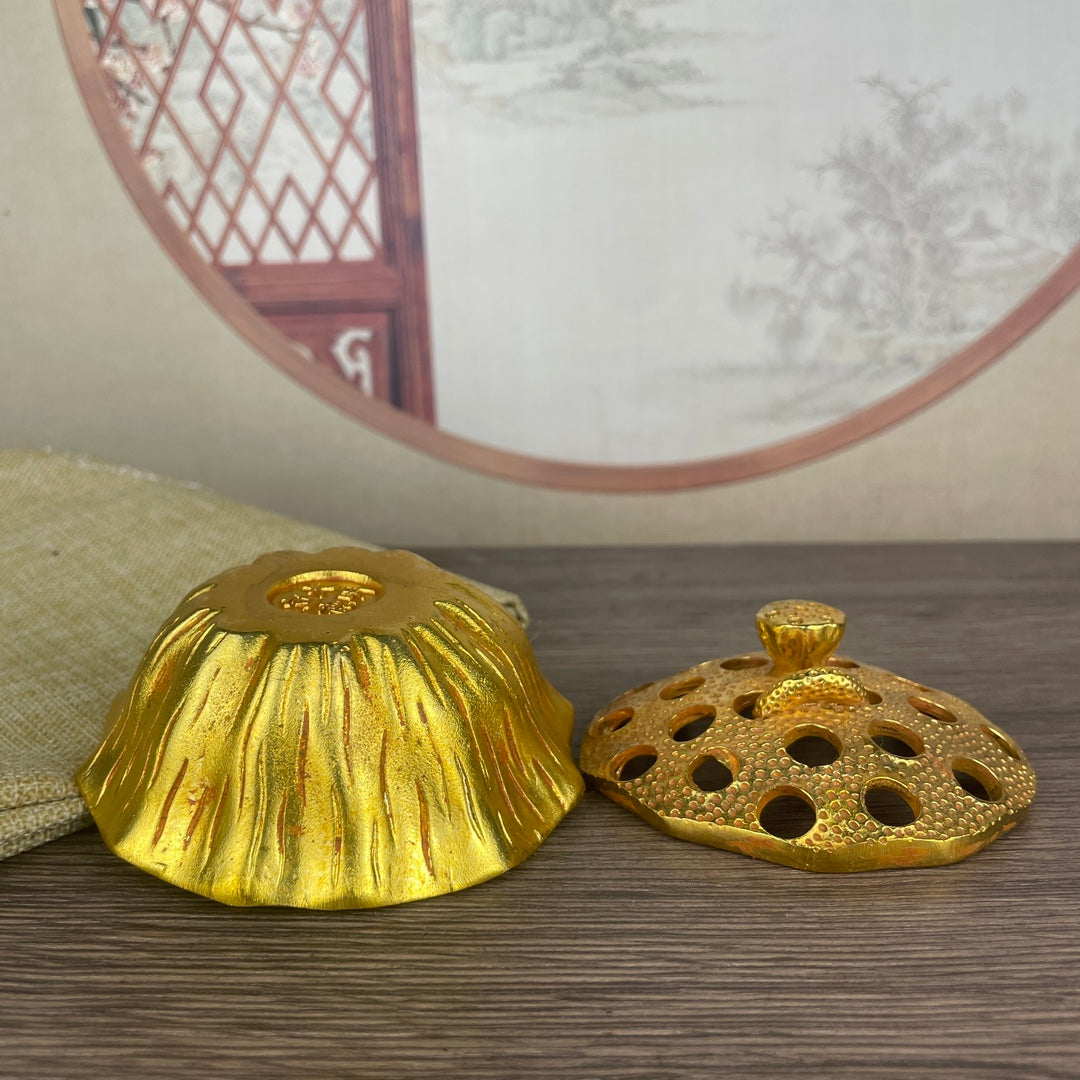 Exquisitely Carved Lotus Pod Incense Burner - Handcrafted Masterpiece, Unique Gift