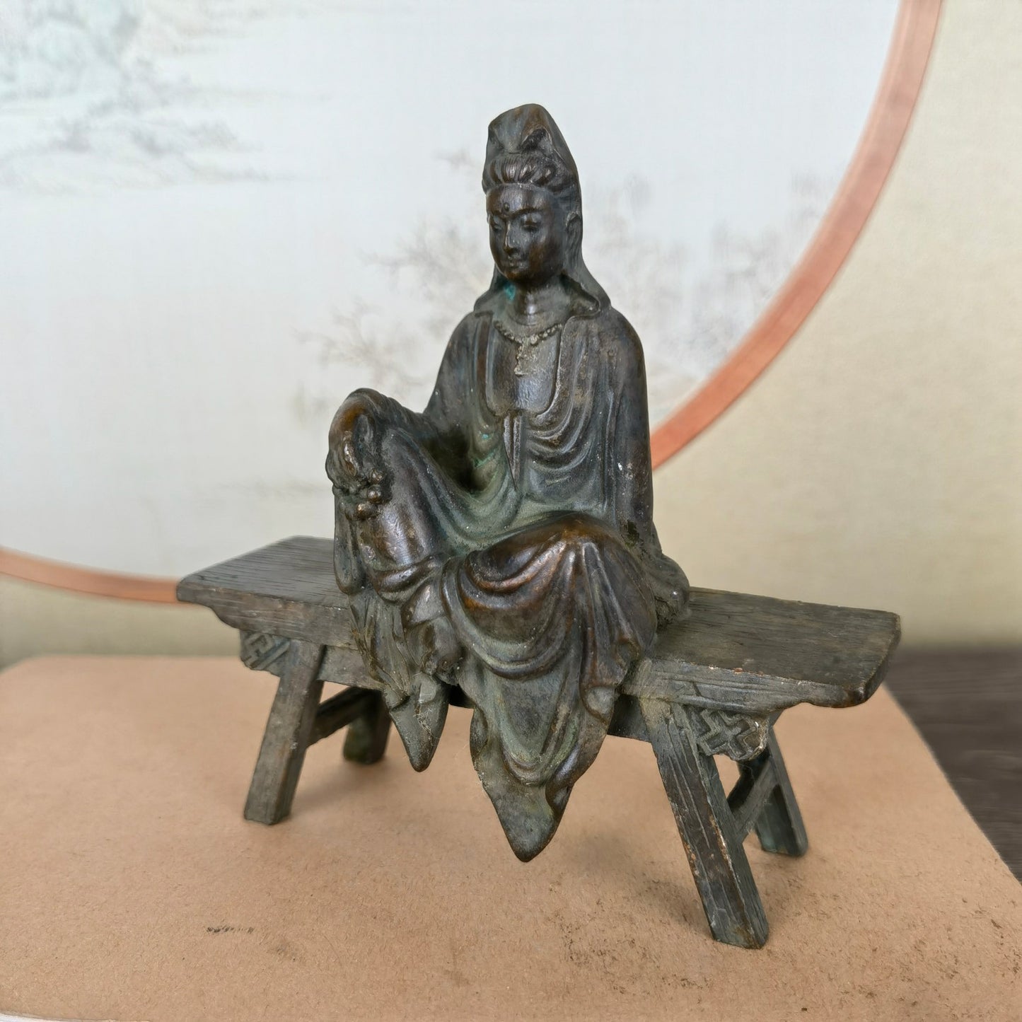 Unique Handcrafted Seated Guanyin Buddha Statue - Exquisite Craftsmanship, Rare Collectible, Perfect Home & Office Decor